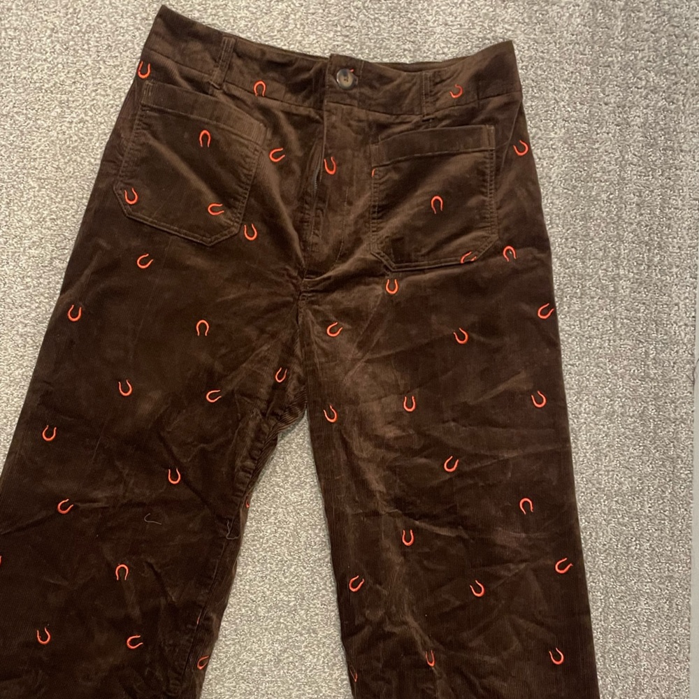 Anthropologie Horseshoe Cropped Cords